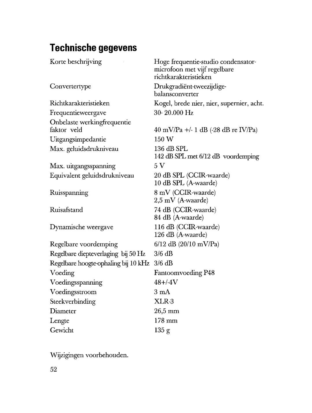 Sennheiser MKH 80 manual 