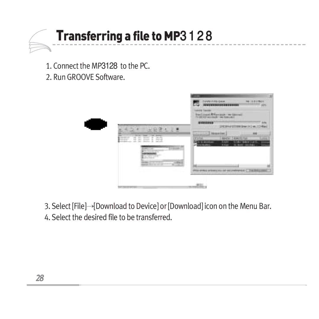 Sennheiser manual TransferringafiletoMP3128 