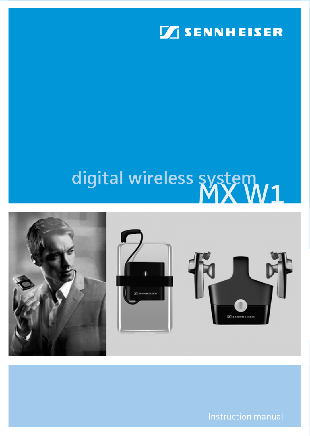 Sennheiser MX W1 instruction manual digital wireless system 