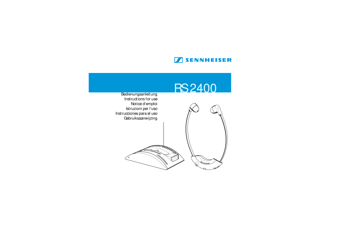 Sennheiser RS 2400 manual 