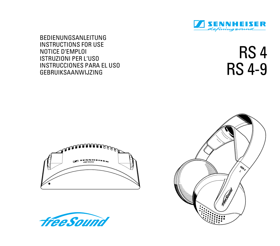 Sennheiser RS 4 manual 