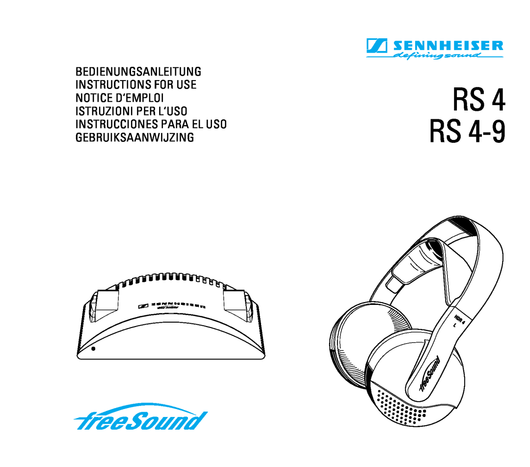 Sennheiser RS 4 manual Rs Rs 