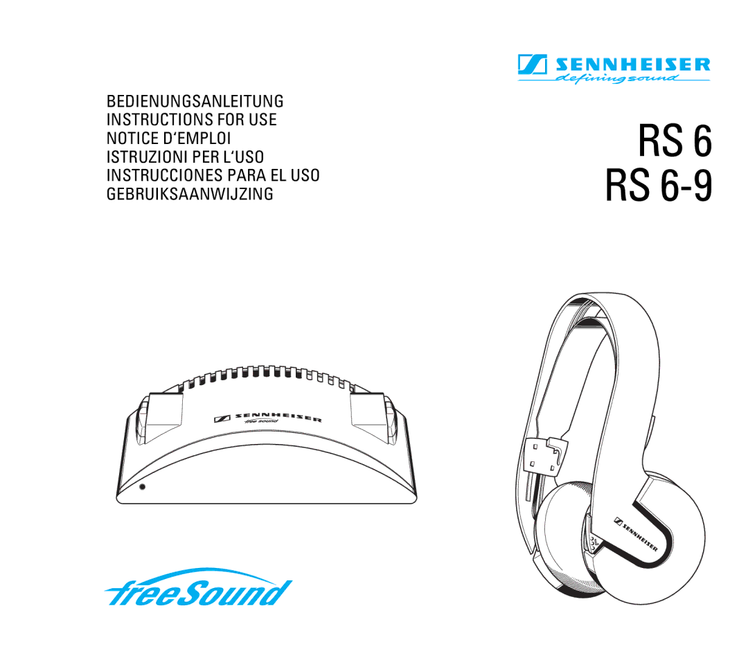 Sennheiser RS 6 manual 