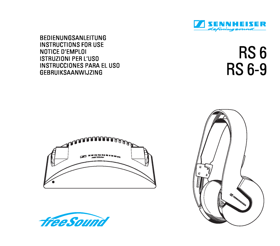 Sennheiser RS 6 manual Rs Rs 