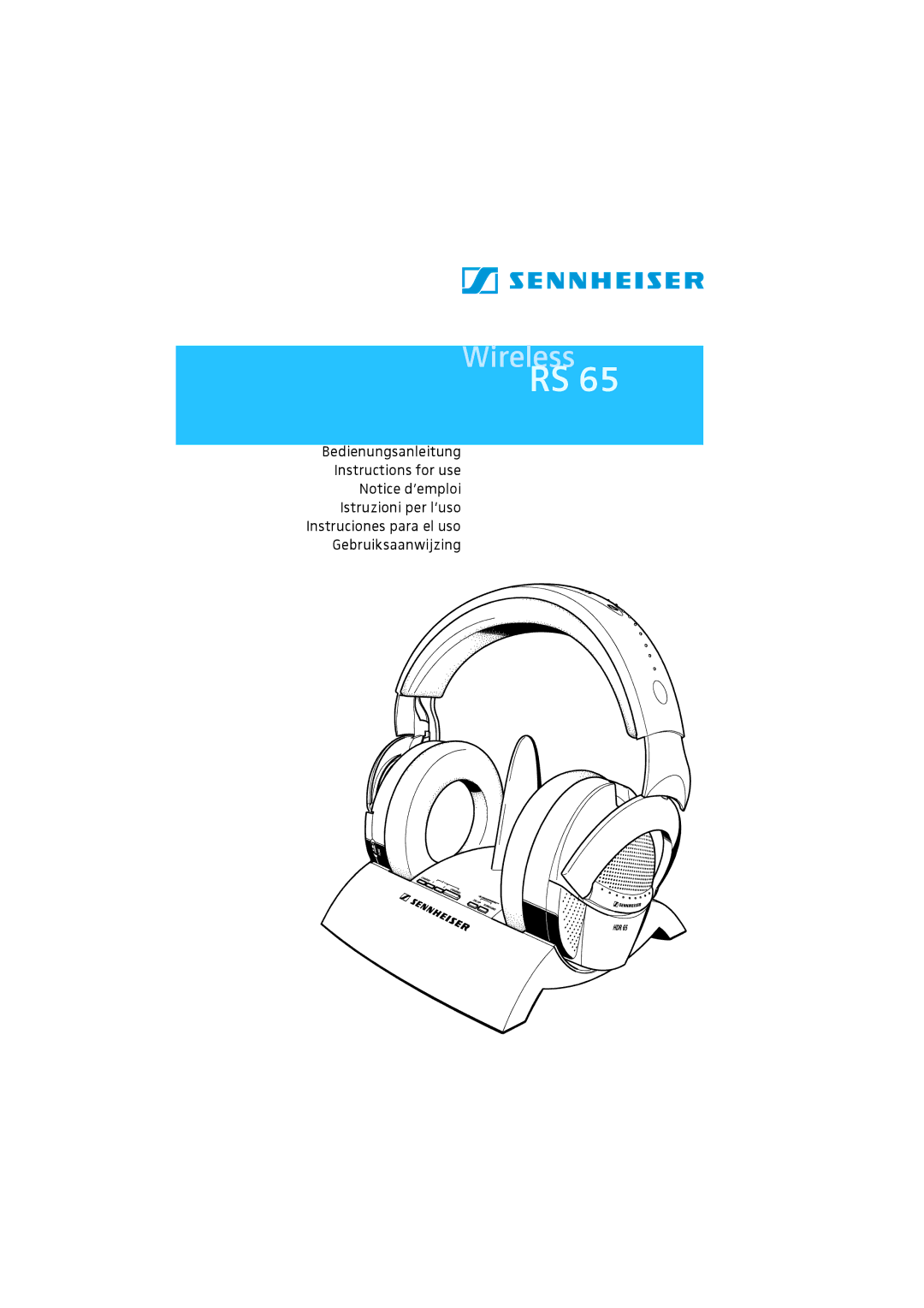 Sennheiser RS 65 manual Wireless 