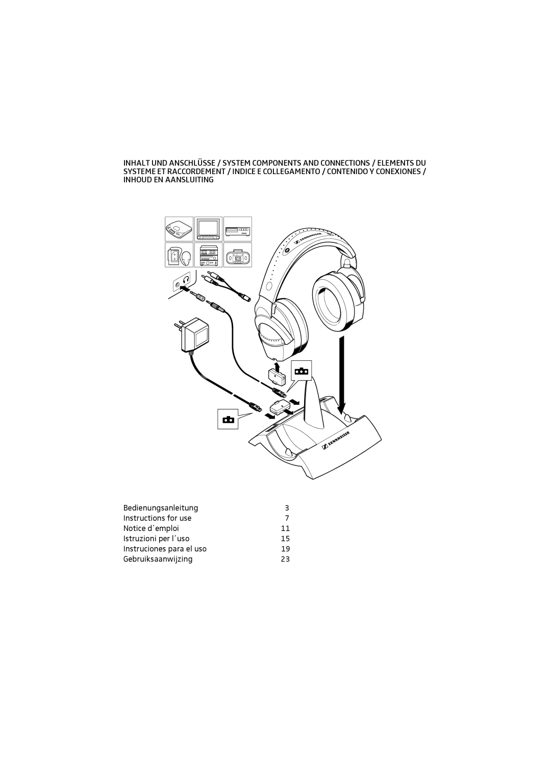 Sennheiser RS 85 manual 