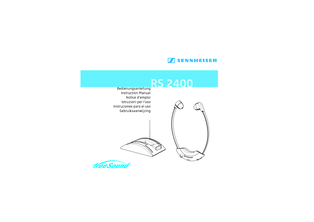 Sennheiser RS2400 instruction manual 