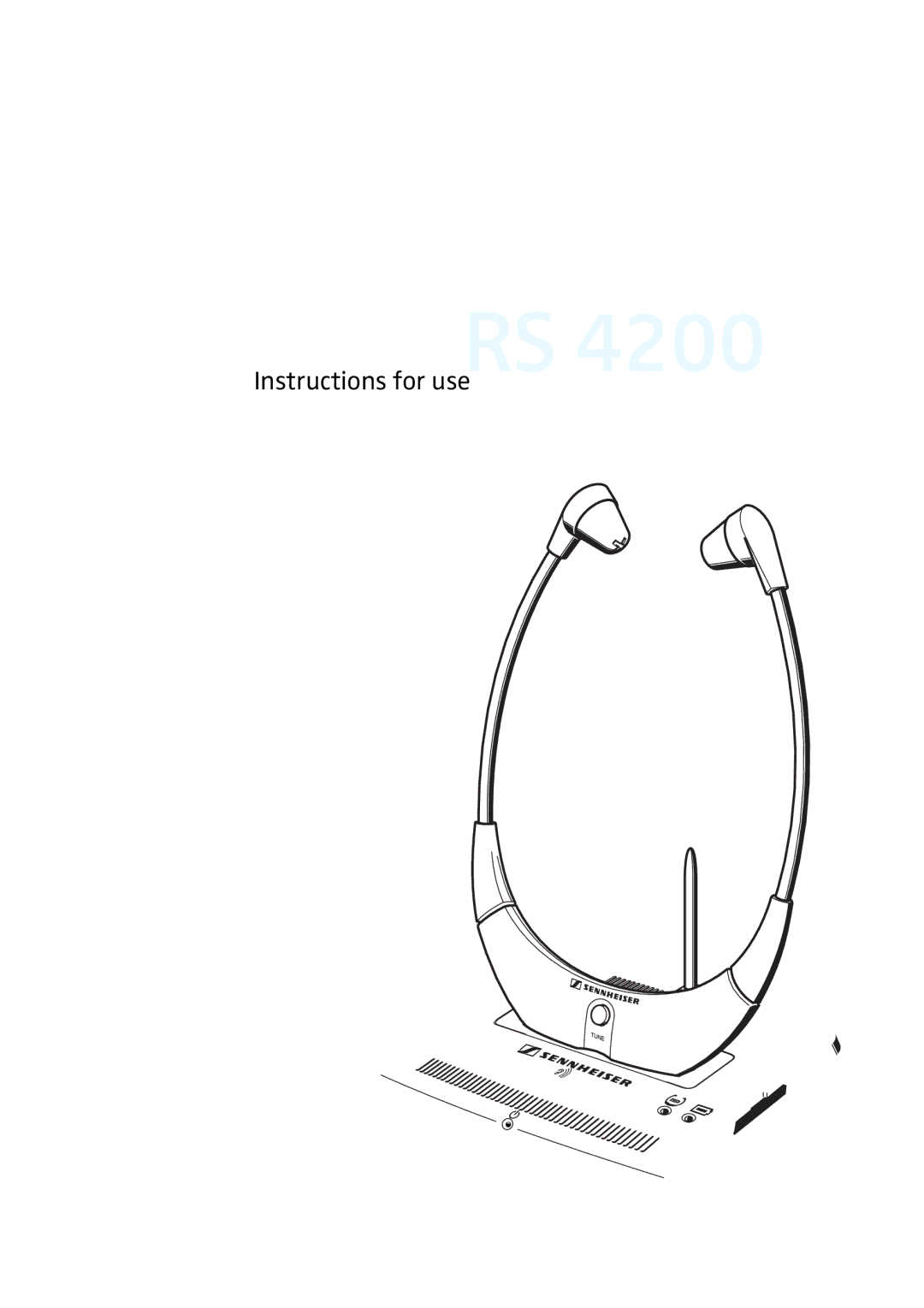 Sennheiser RS4200 manual 