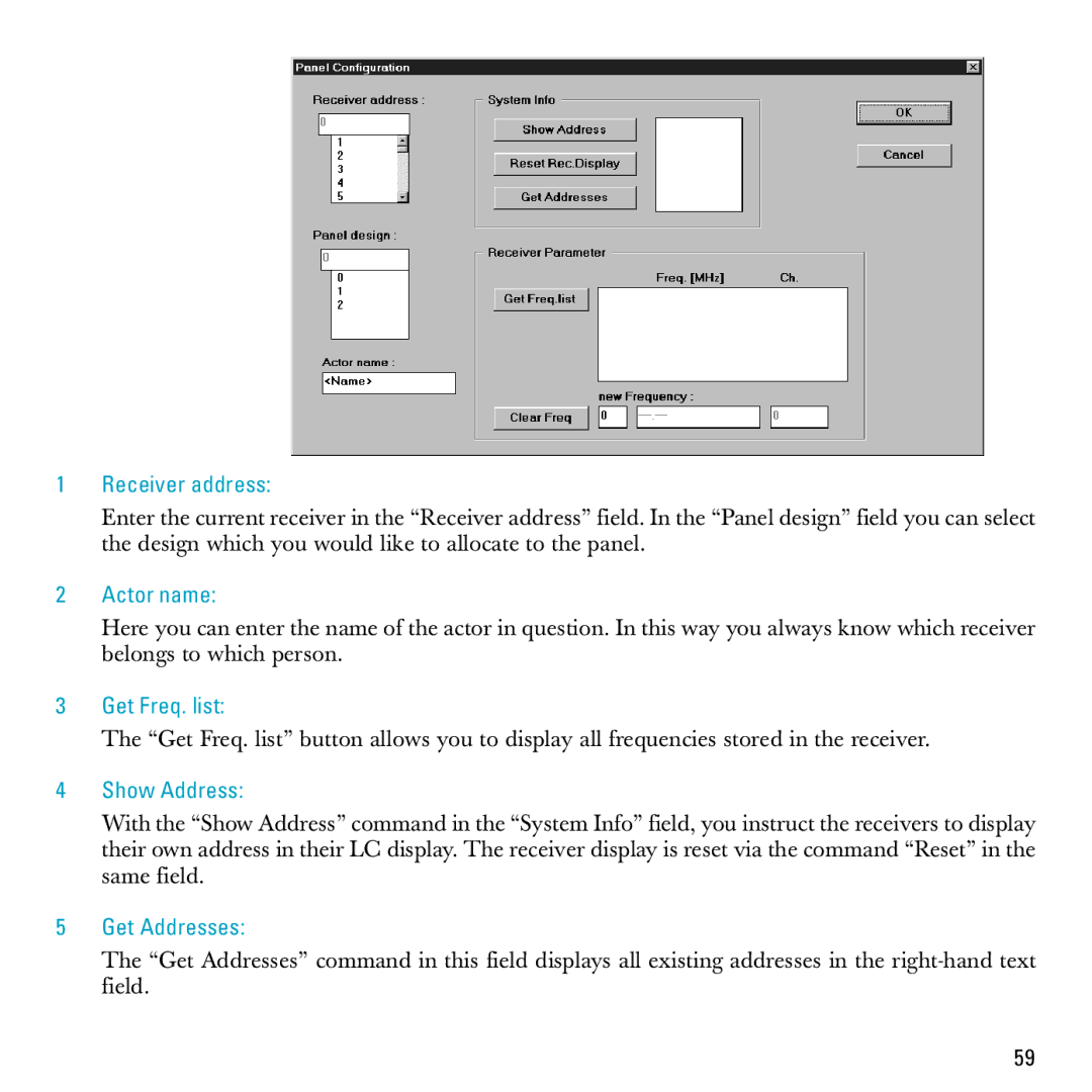 Sennheiser S-MCD 3000 HP manual Receiver address 