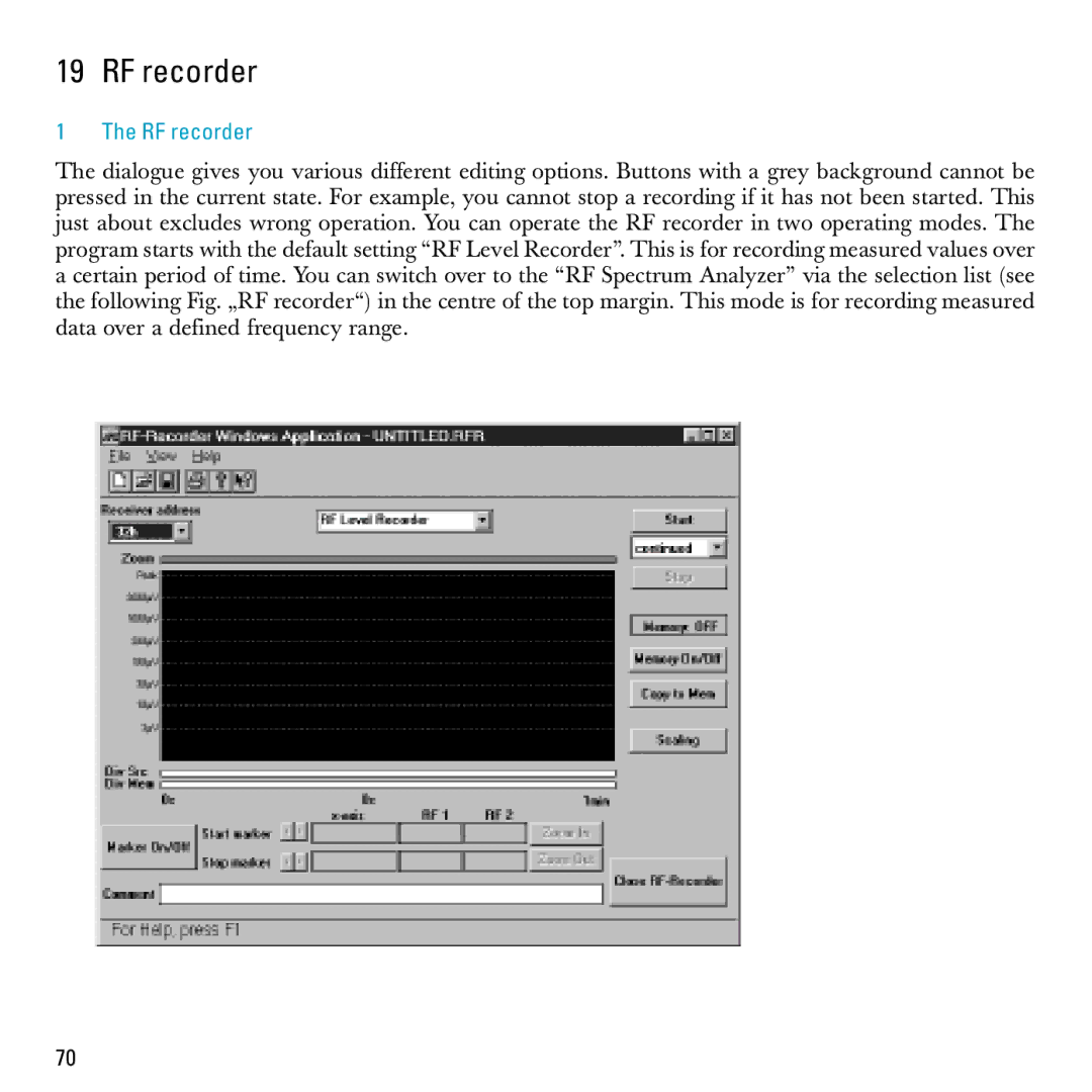 Sennheiser S-MCD 3000 HP manual RF recorder 