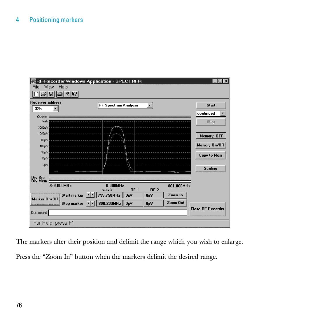 Sennheiser S-MCD 3000 HP manual Positioning markers 