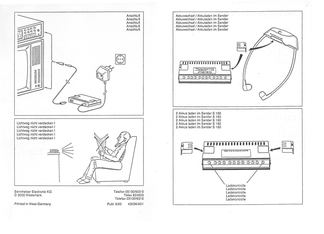 Sennheiser S180 manual 