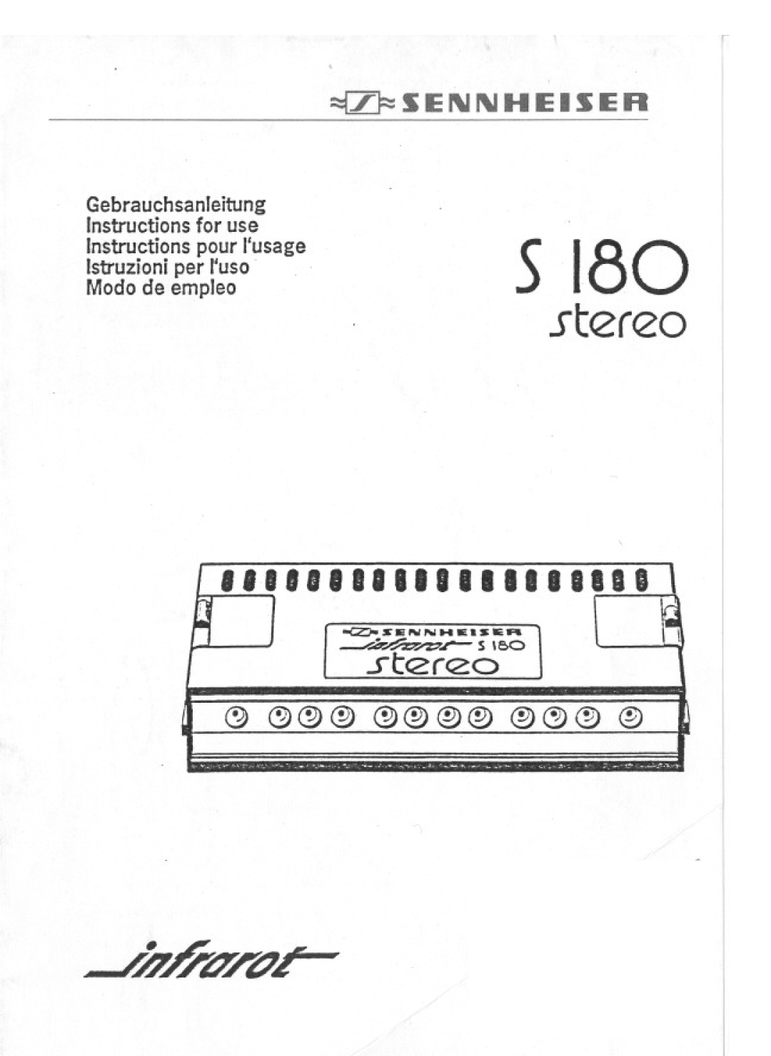 Sennheiser S180 manual 