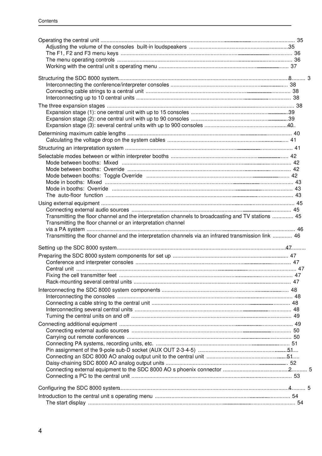 Sennheiser SDC 8000 system manual Via a PA system 