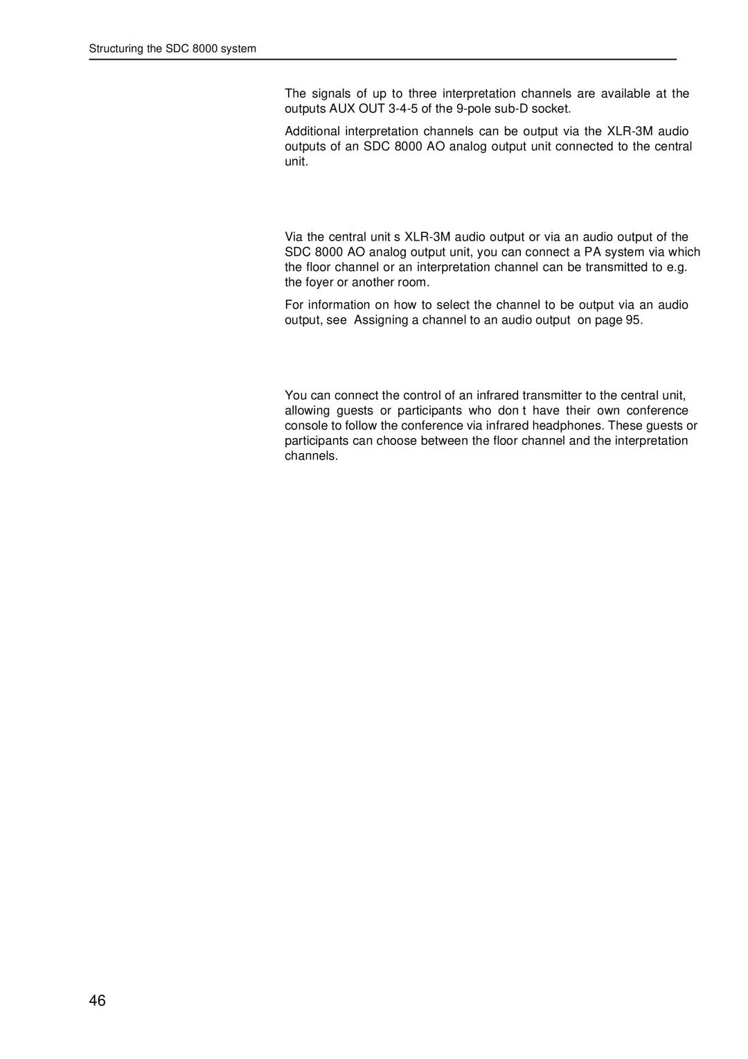 Sennheiser system manual Structuring the SDC 8000 system 