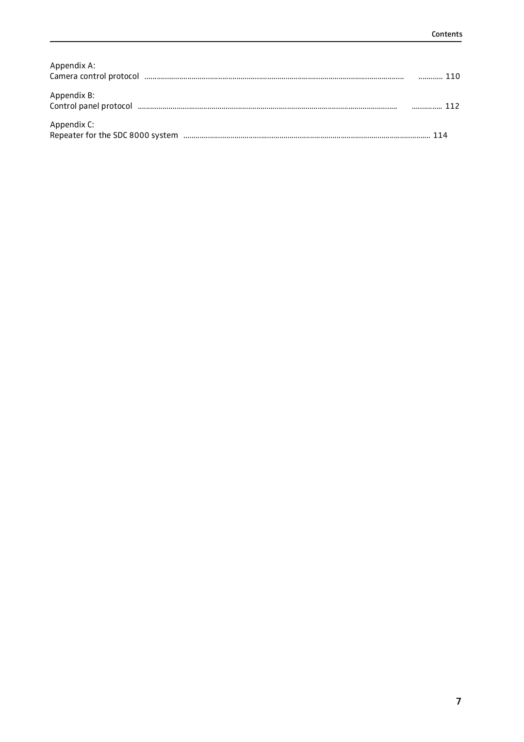 Sennheiser SDC 8000 system manual Appendix a 