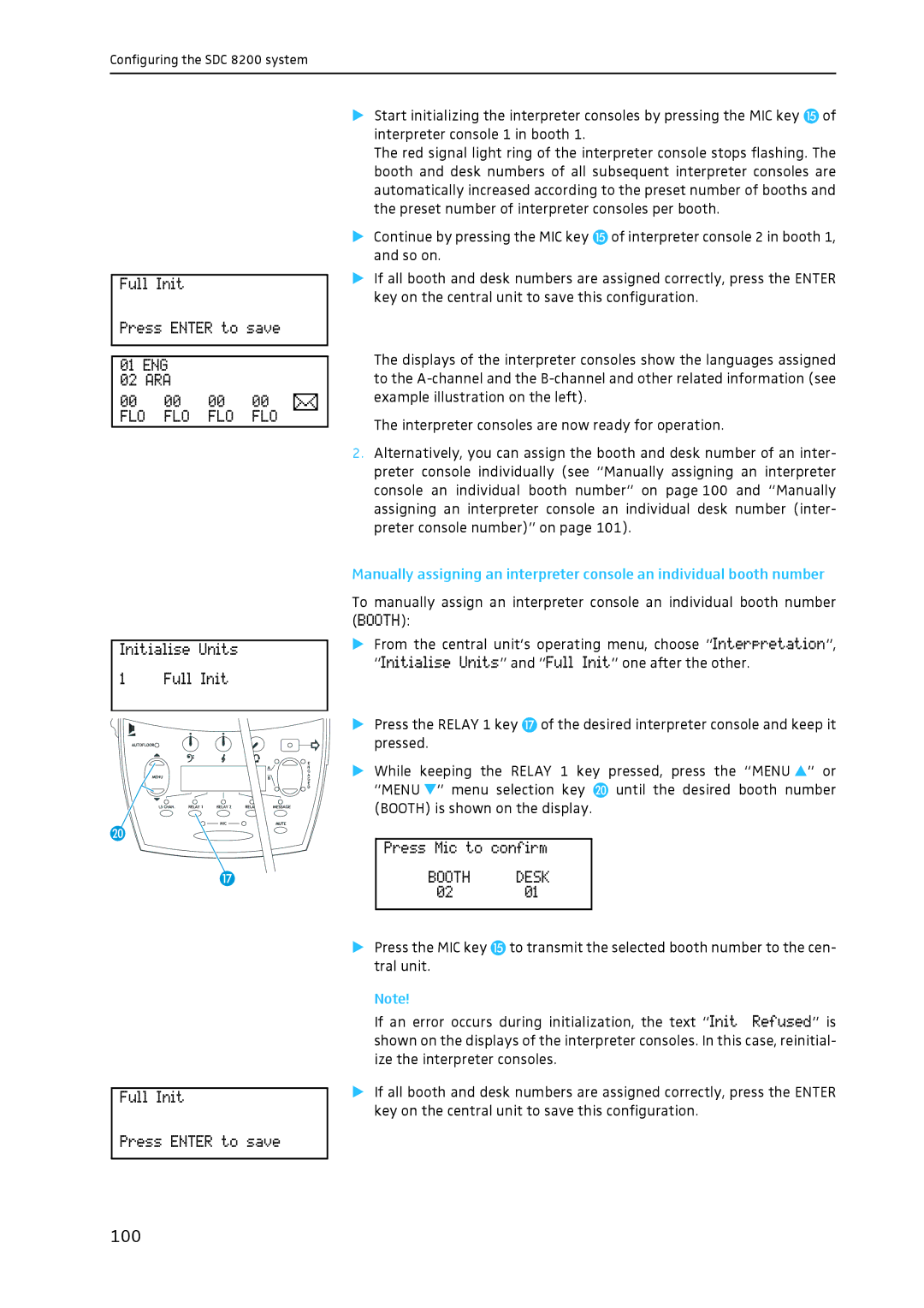 Sennheiser SDC 8200 system manual 100 