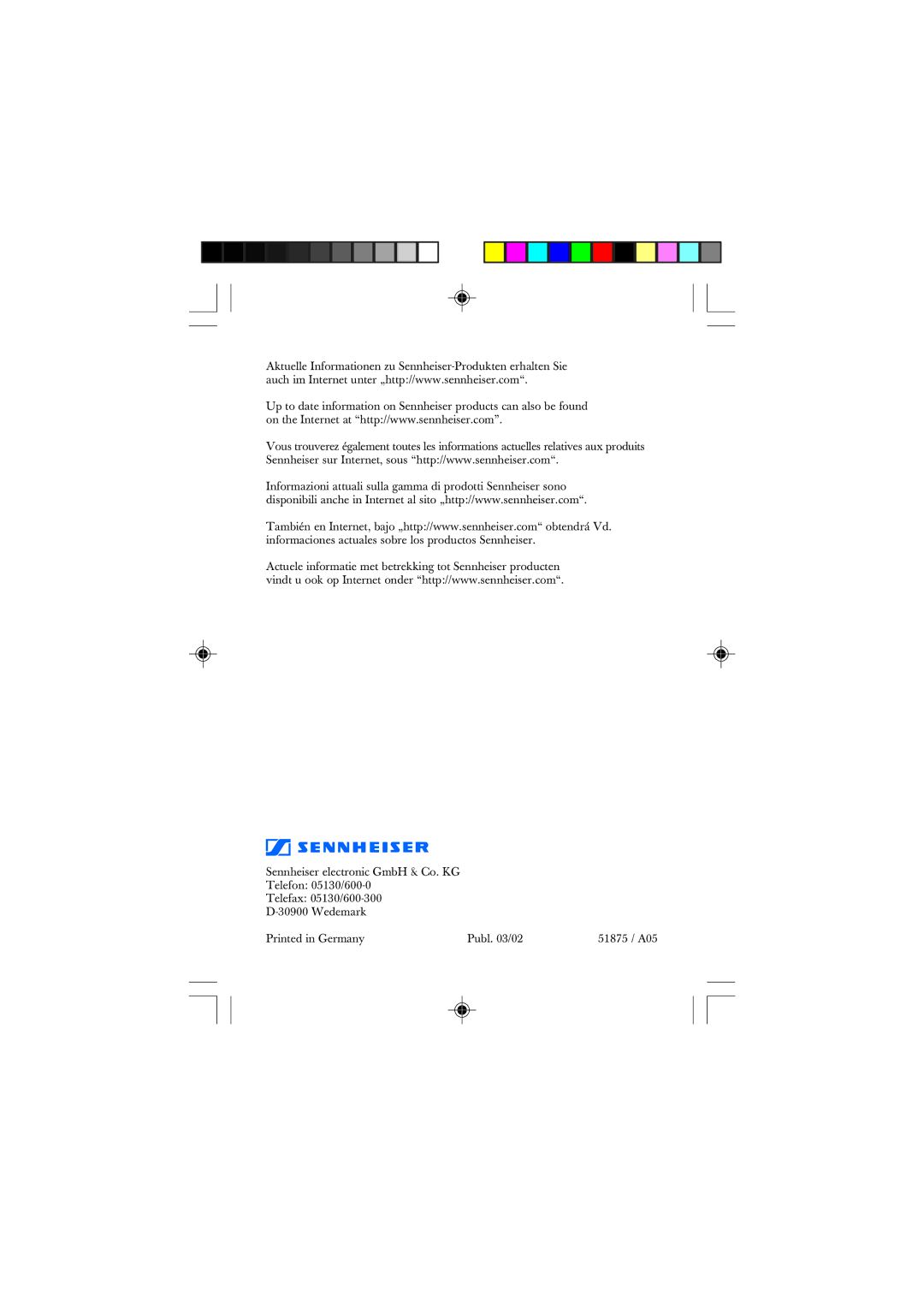 Sennheiser SKM 1032 manual 