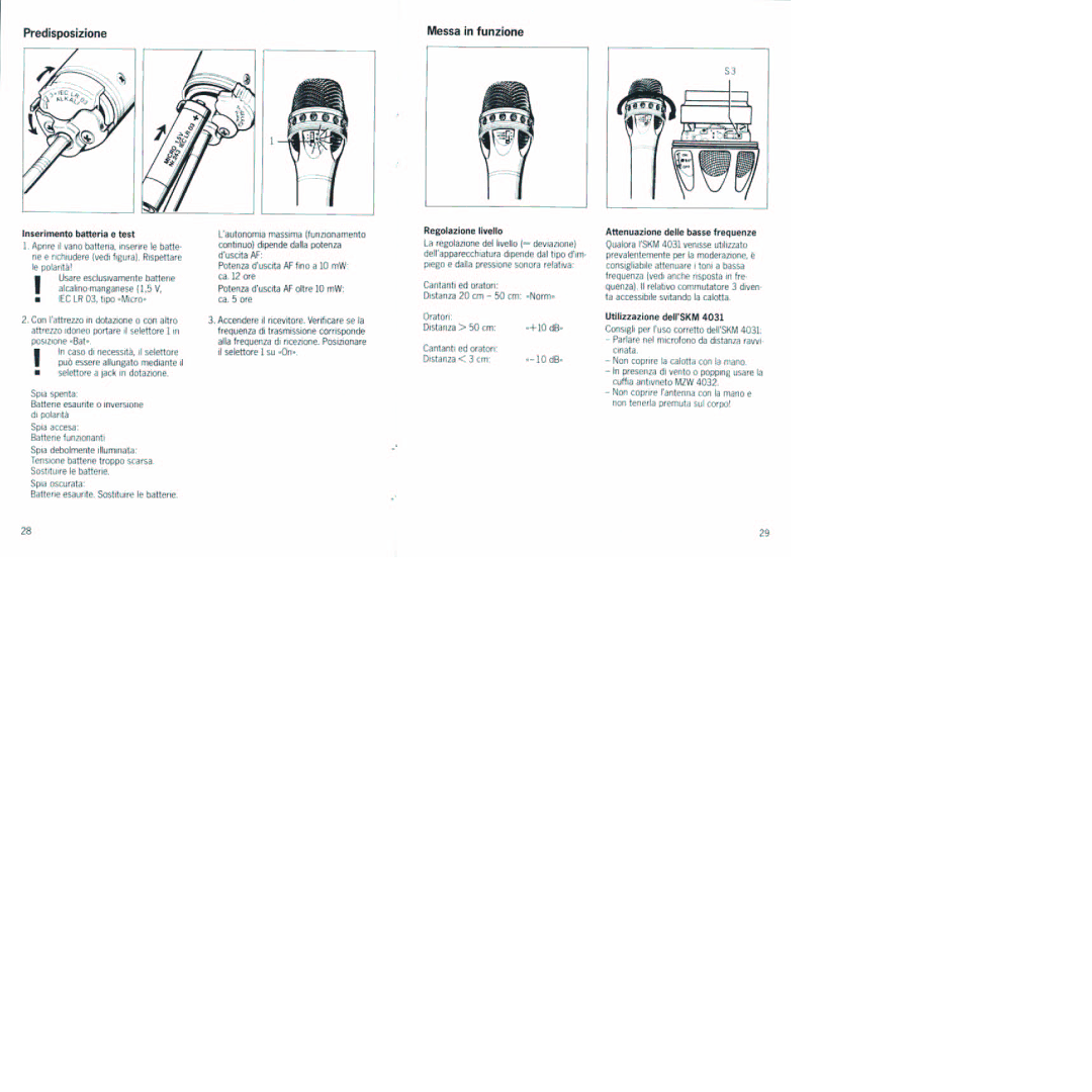 Sennheiser SKM 4031 manual 