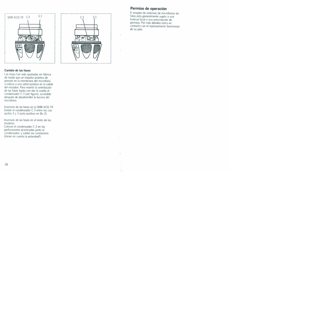 Sennheiser SKM 4031 manual 