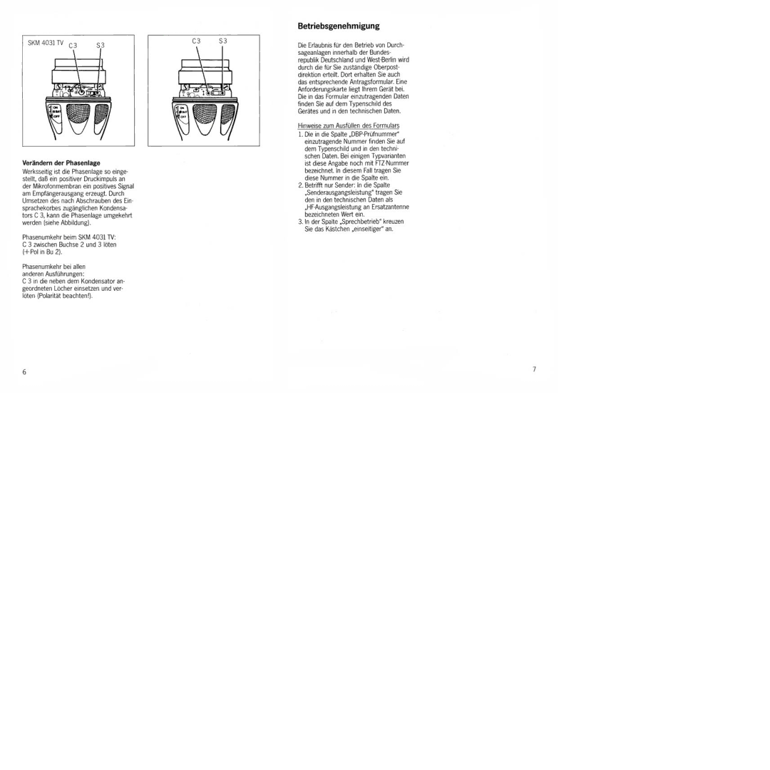 Sennheiser SKM 4031 manual 