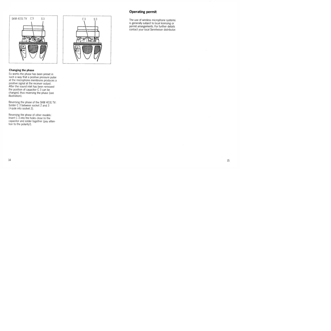 Sennheiser SKM 4031 manual 