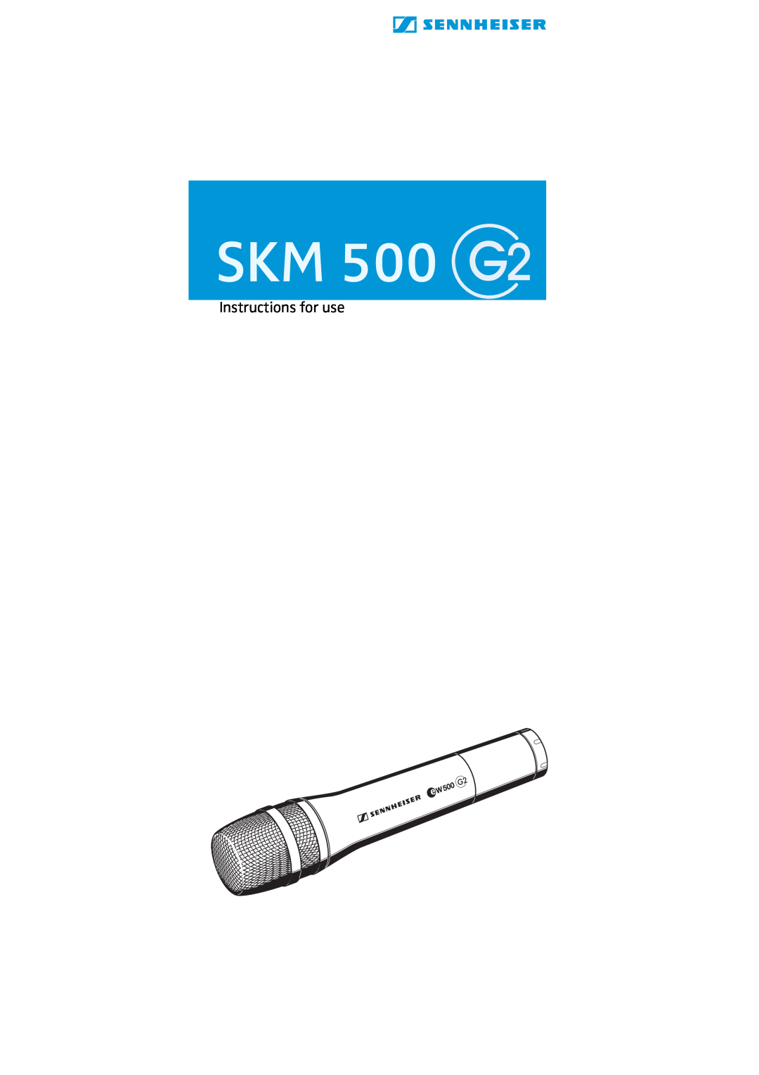 Sennheiser EK 500, SK 500 manual Instructions for use 