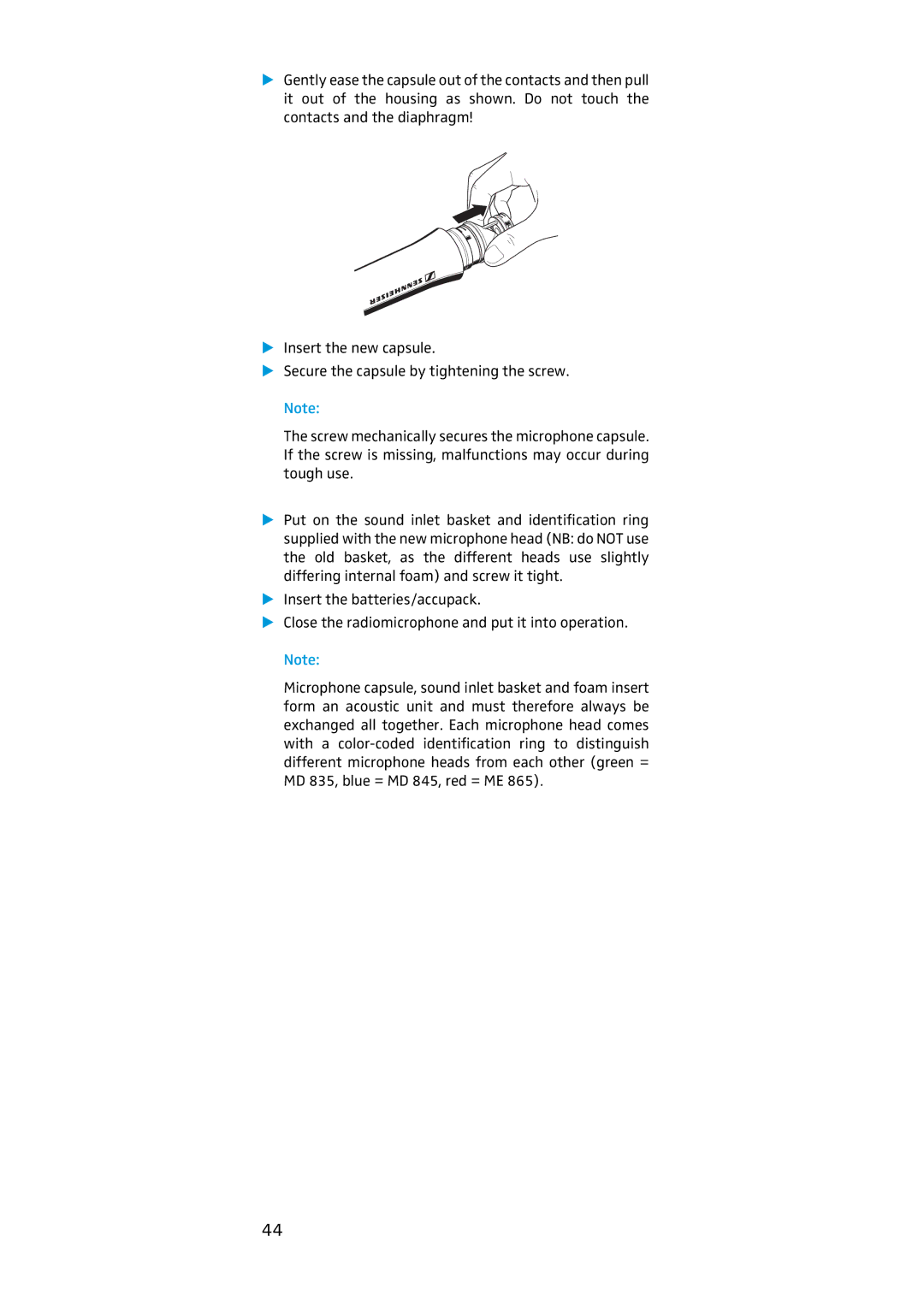 Sennheiser SKM 500, EK 500 manual 