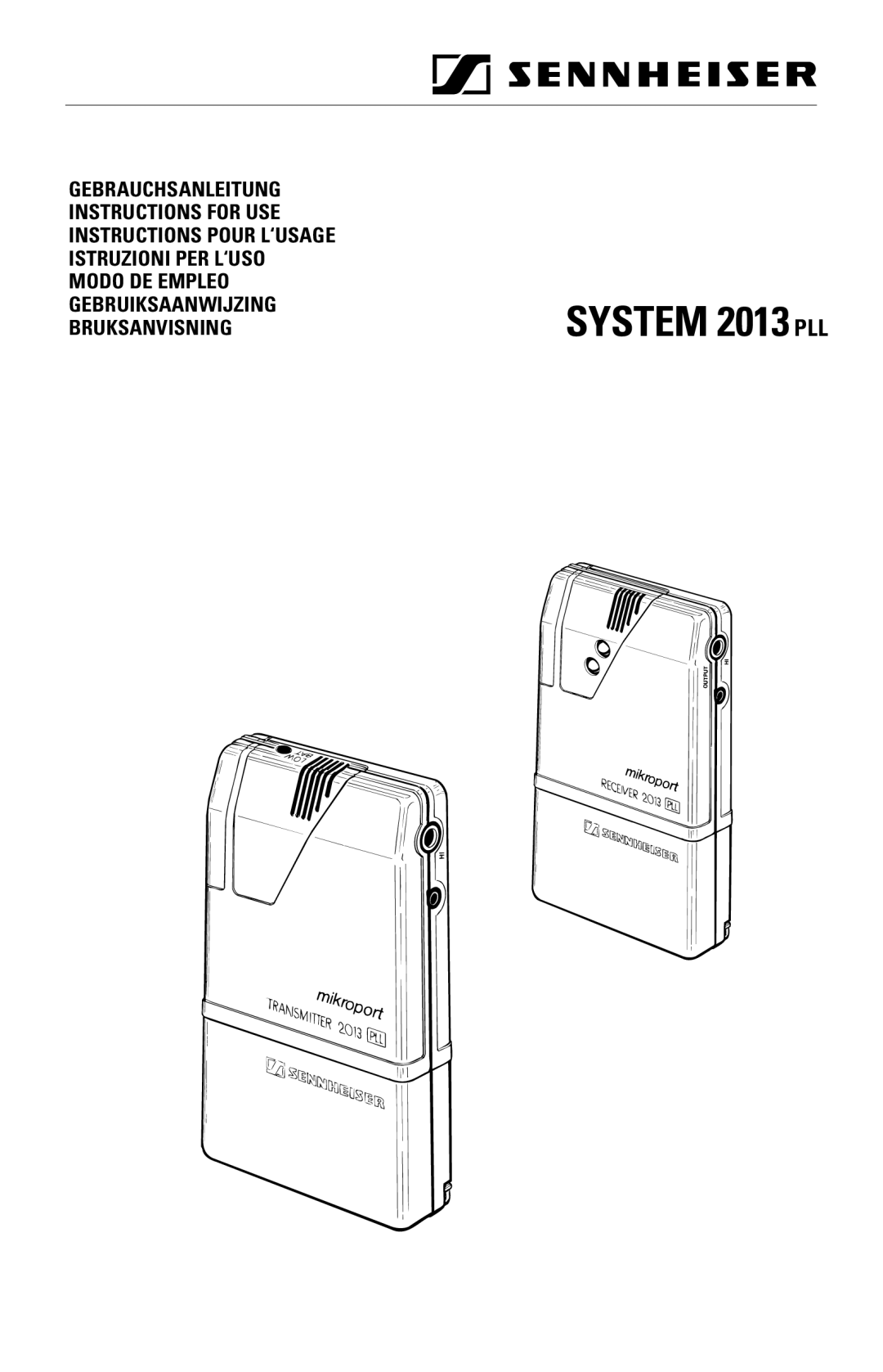 Sennheiser System 2013 PLL manual 