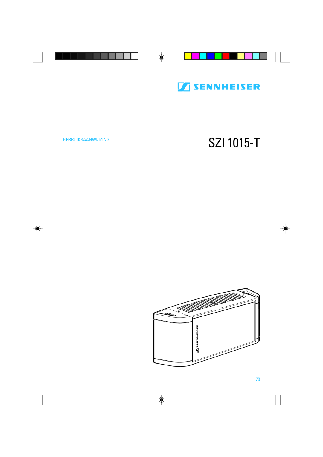 Sennheiser SZI 1015-T manual Gebruiksaanwijzing 