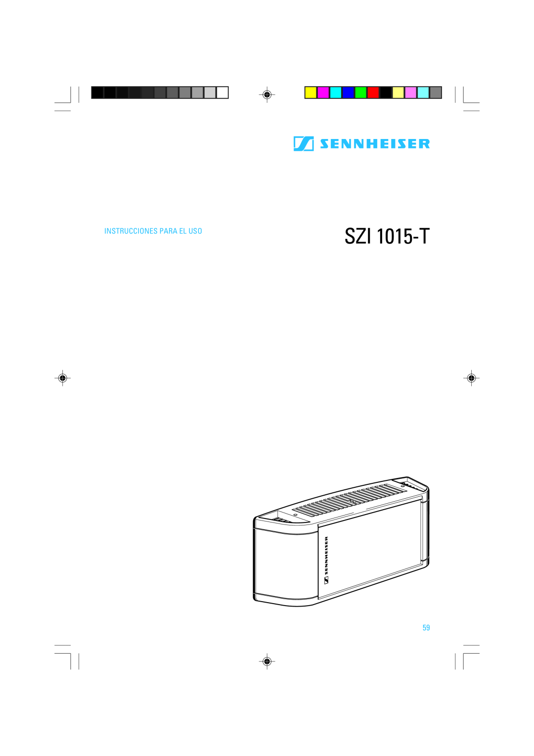 Sennheiser SZI 1015-T manual Instrucciones Para El Uso 