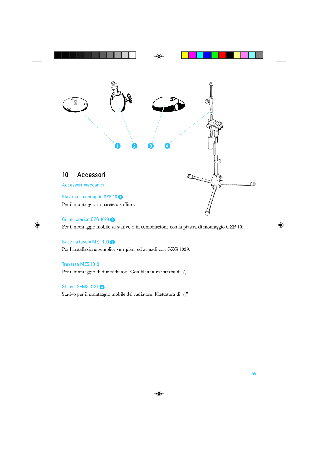 Sennheiser SZI 1015-T manual Accessori 