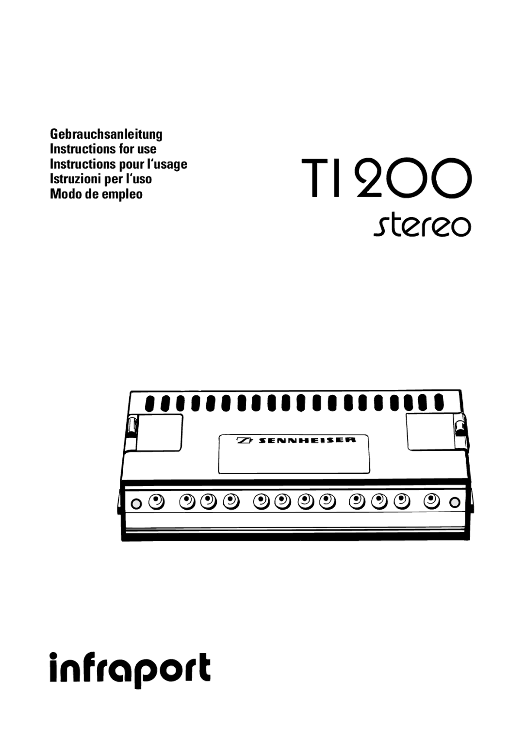 Sennheiser TI 200 manual 