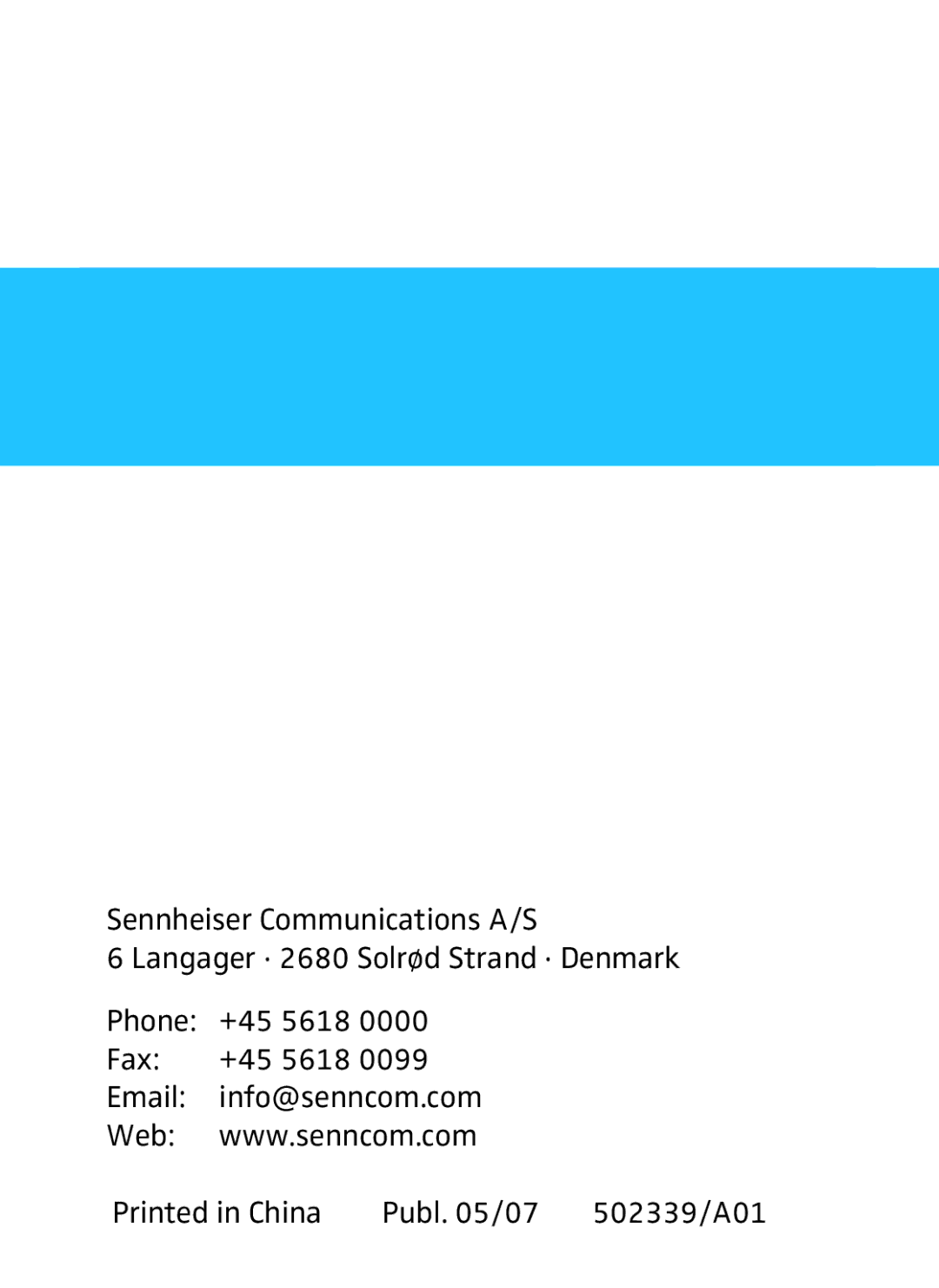 Sennheiser VMX 100 instruction manual 