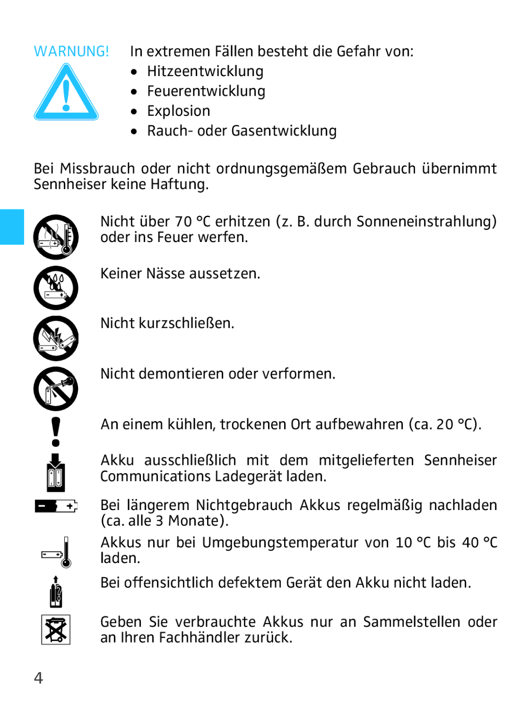 Sennheiser VMX 100 instruction manual 