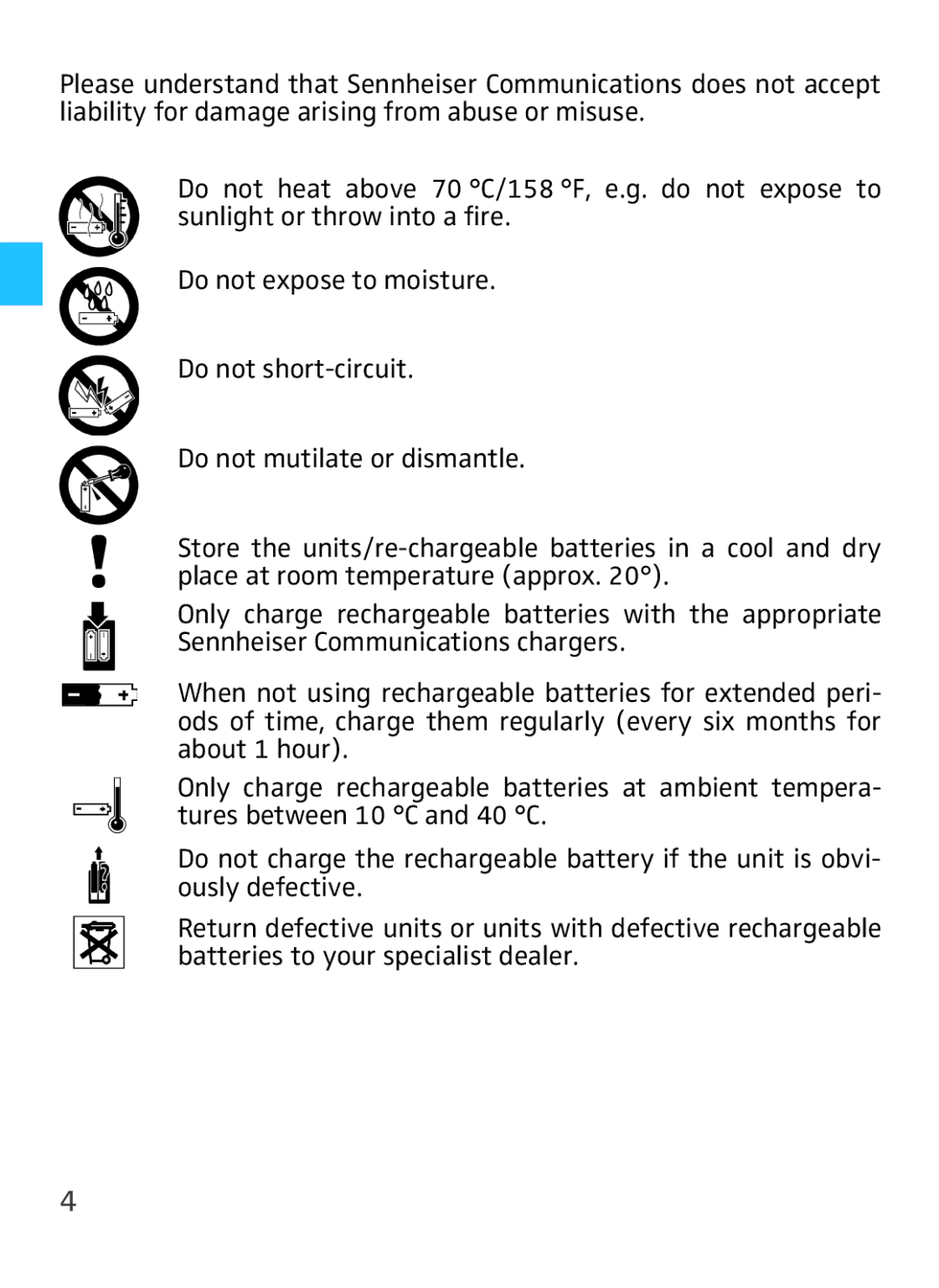 Sennheiser VMX 100 instruction manual 