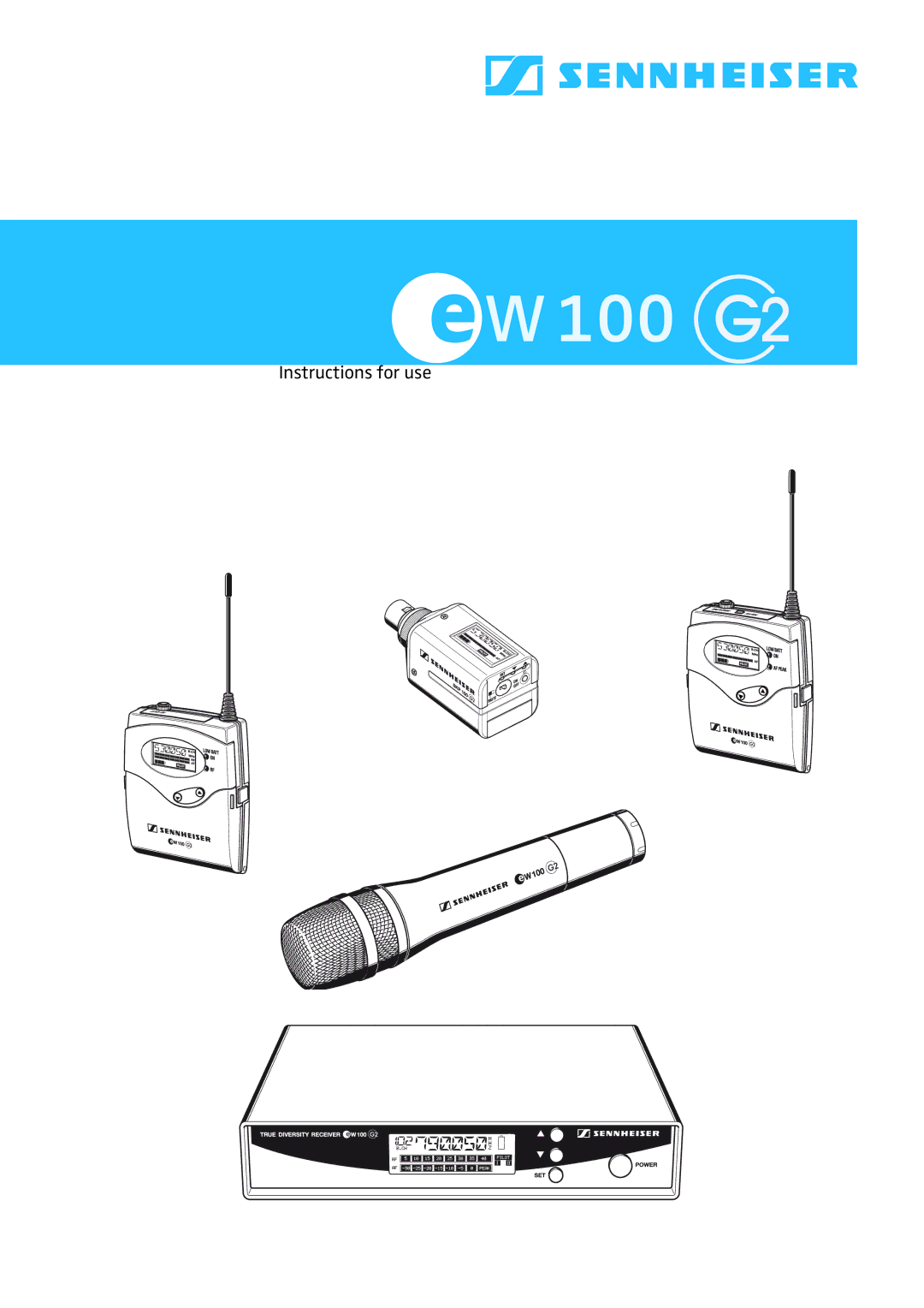 Sennheiser W100 manual 