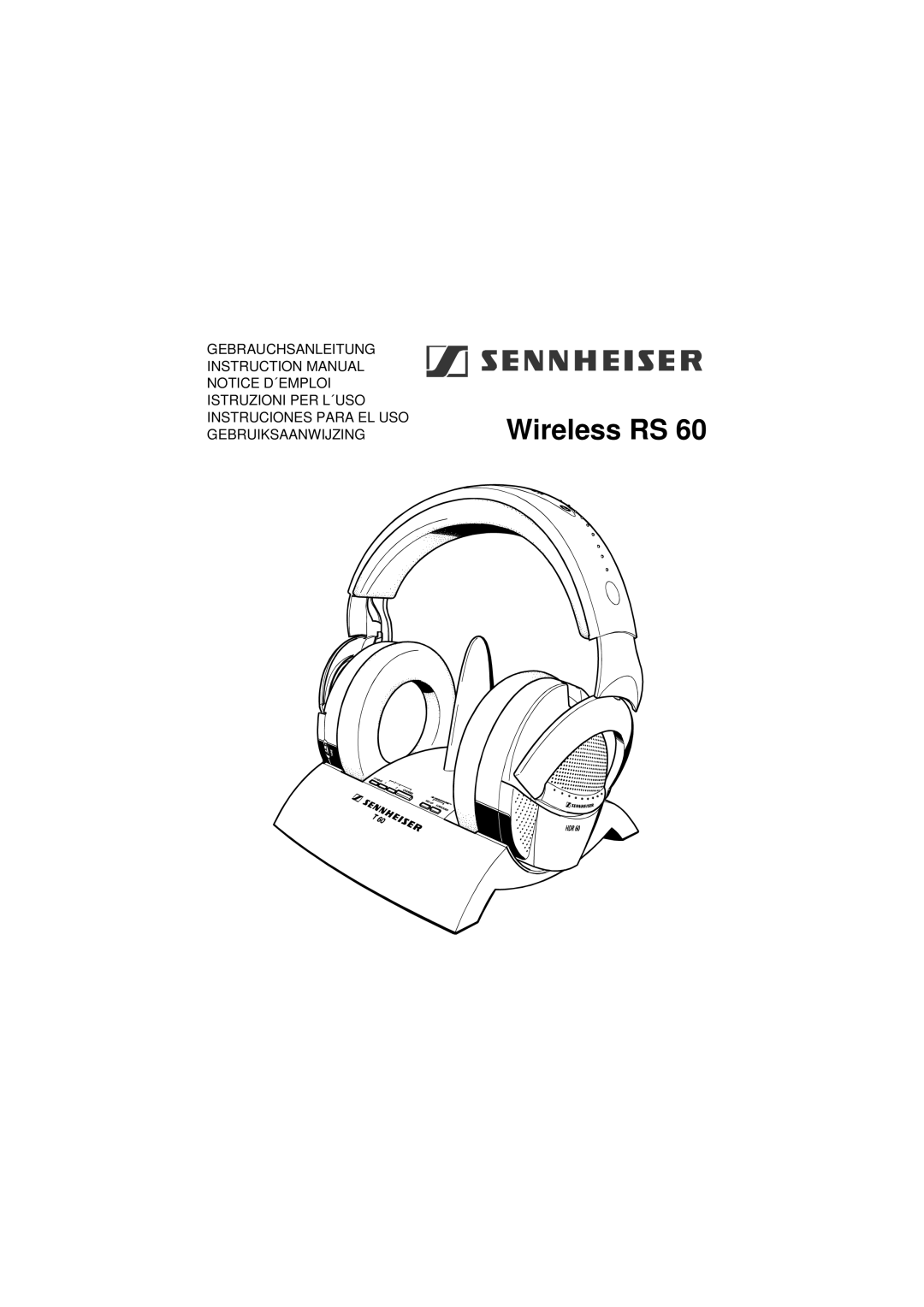 Sennheiser Wireless RS 60 instruction manual 