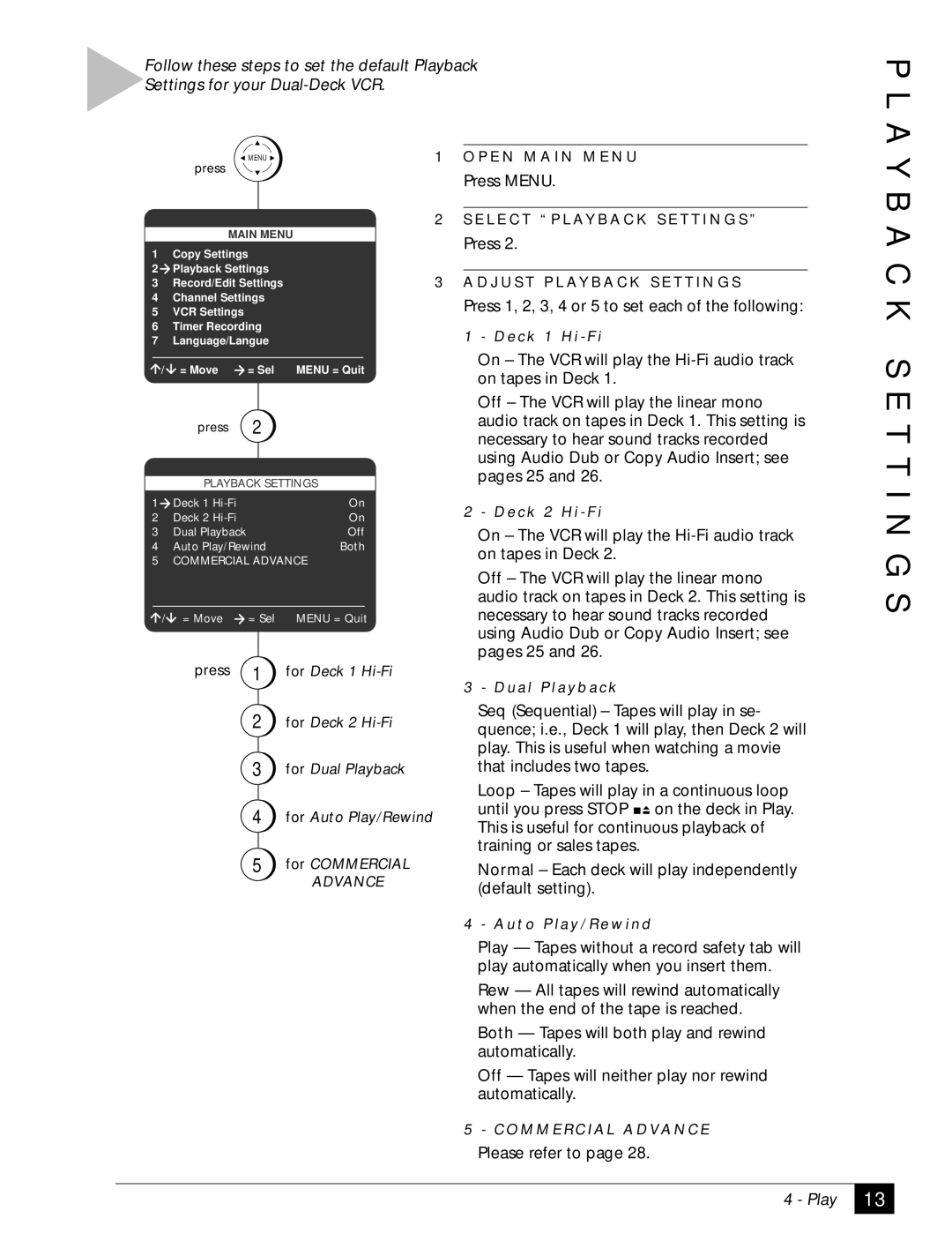 Sensory Science DDV2120 manual A Y B, K S E T T I N G S 