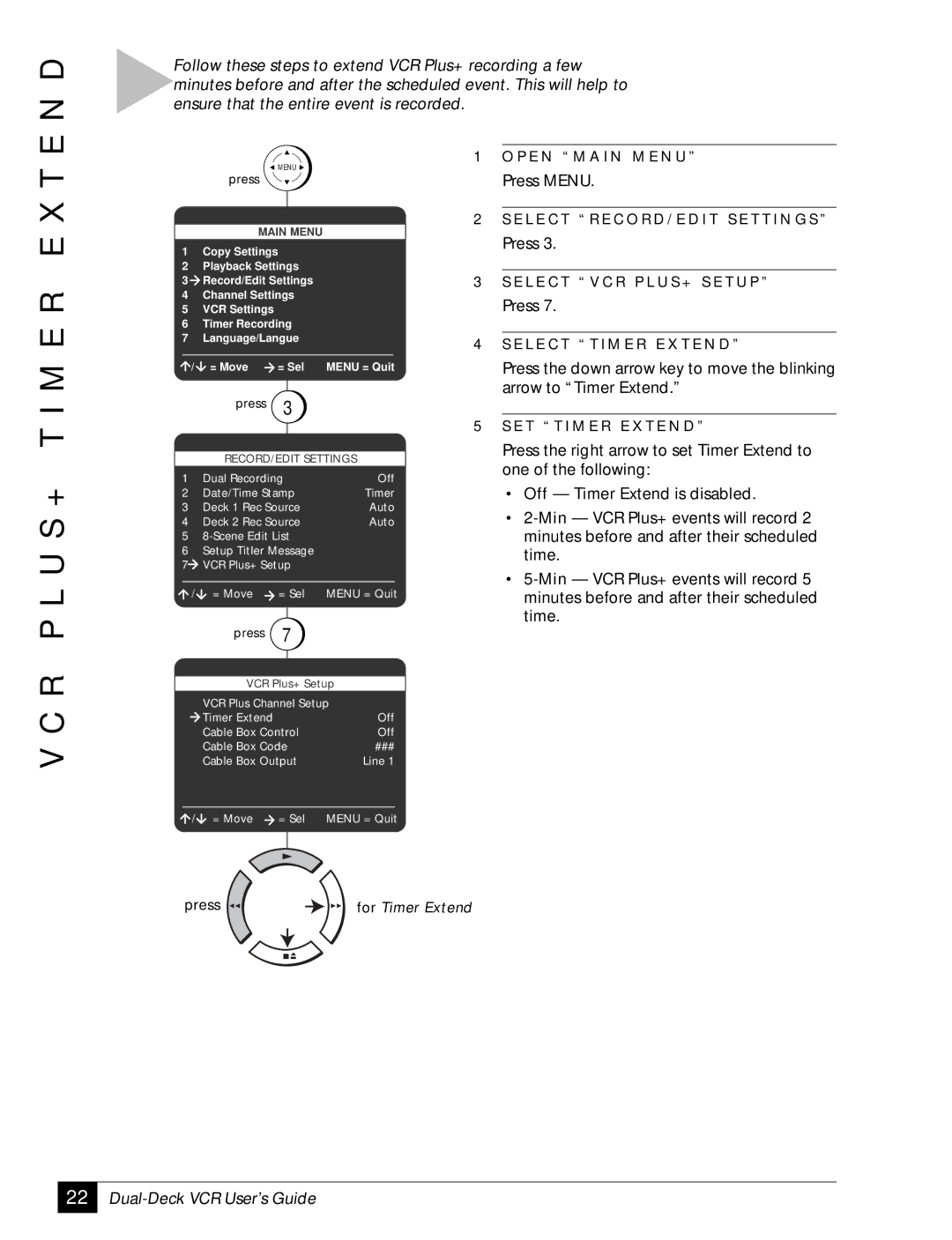 Sensory Science DDV2120 manual R P L U S + T I M E R E X T 