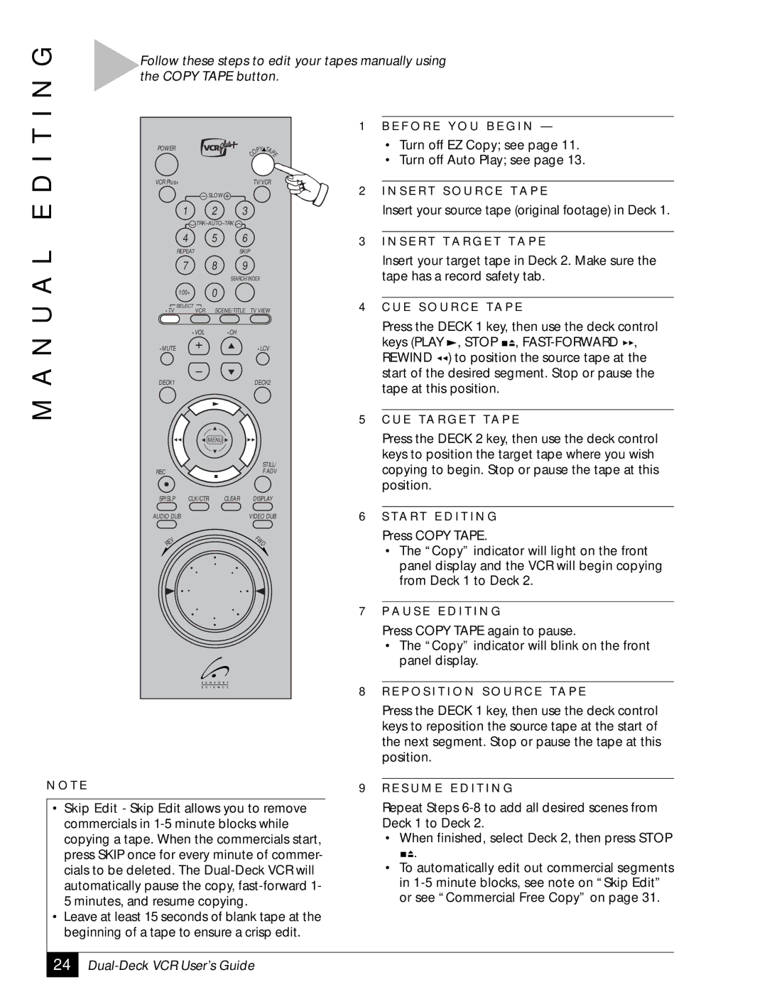 Sensory Science DDV2120 manual N U a L E D I T 