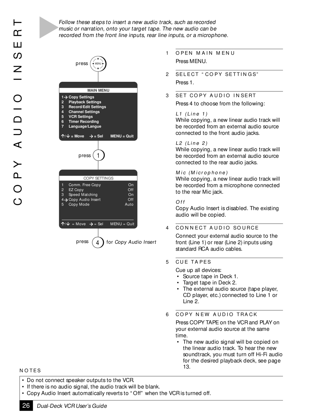 Sensory Science DDV2120 manual S E R T, P Y a U D I O 