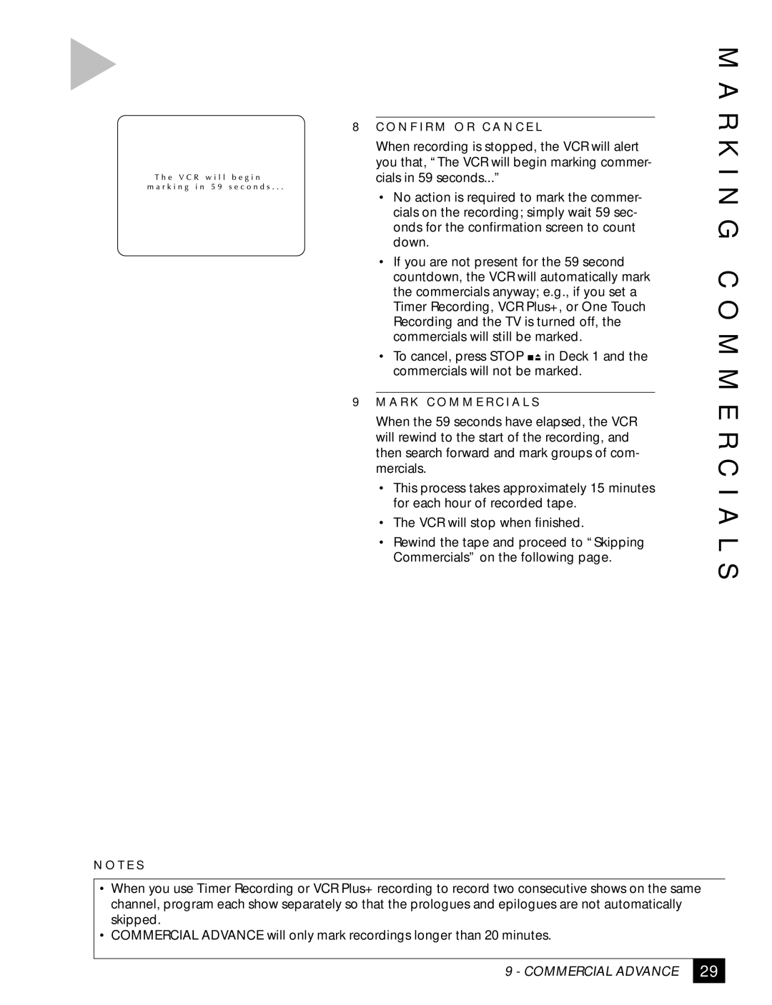 Sensory Science DDV2120 manual R K I N G C O M M E R C I a L S, Commercial Advance 