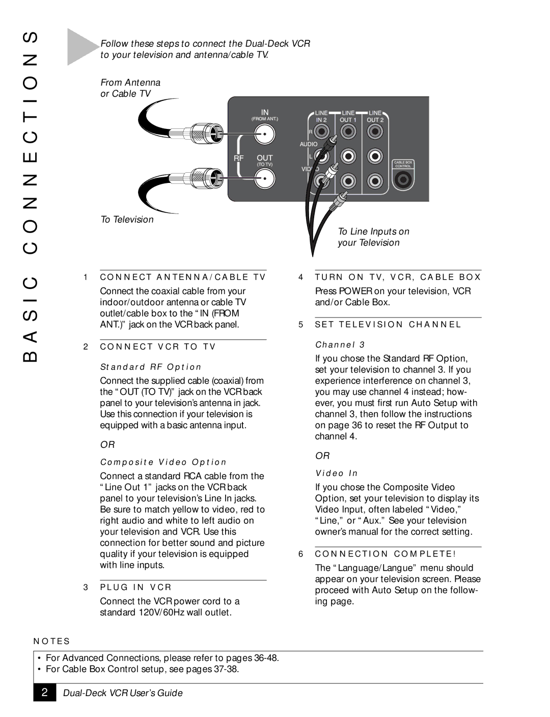 Sensory Science DDV2120 manual O N N E C T I O N S 