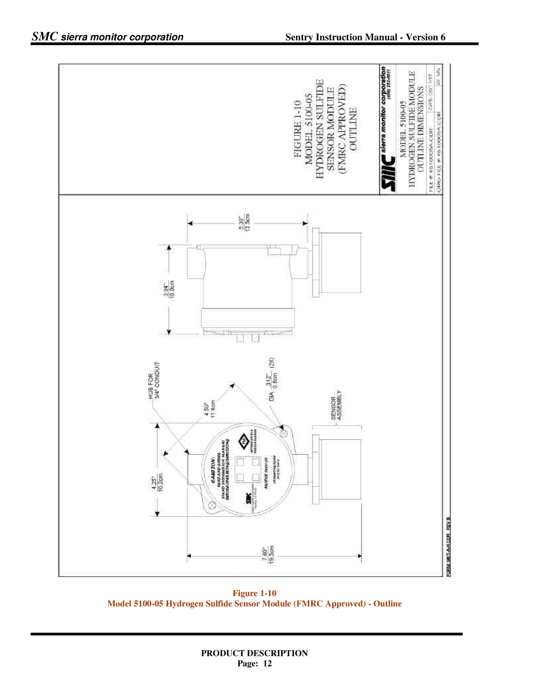 Sentry Industries 5000 instruction manual SMC sierra monitor corporation 