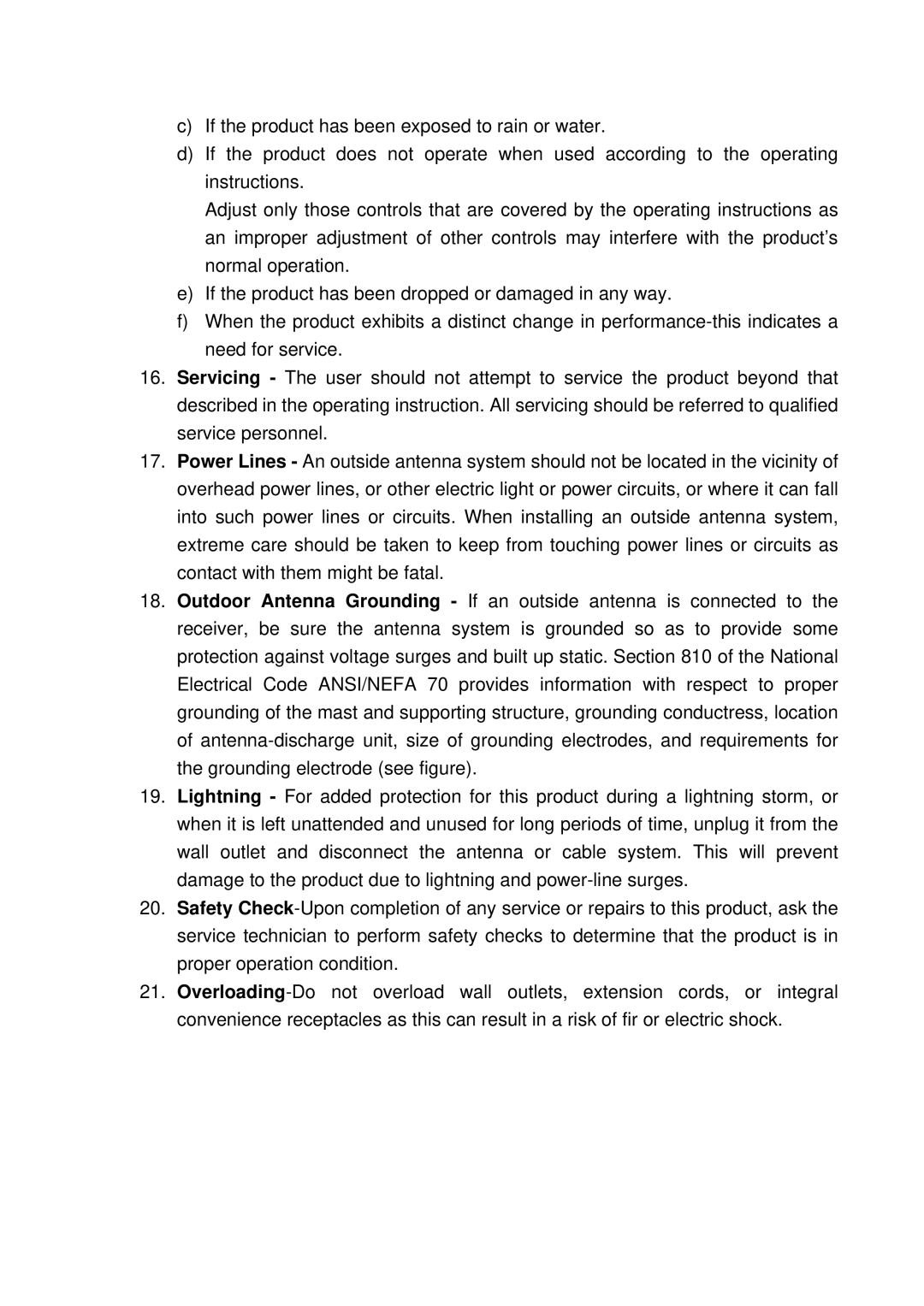 Sentry Industries CR105 operating instructions 