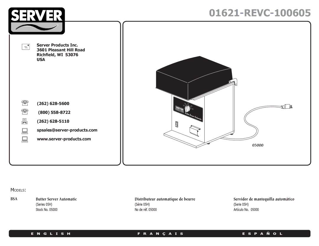 Server Technology 01621-REVC-100605 manual 