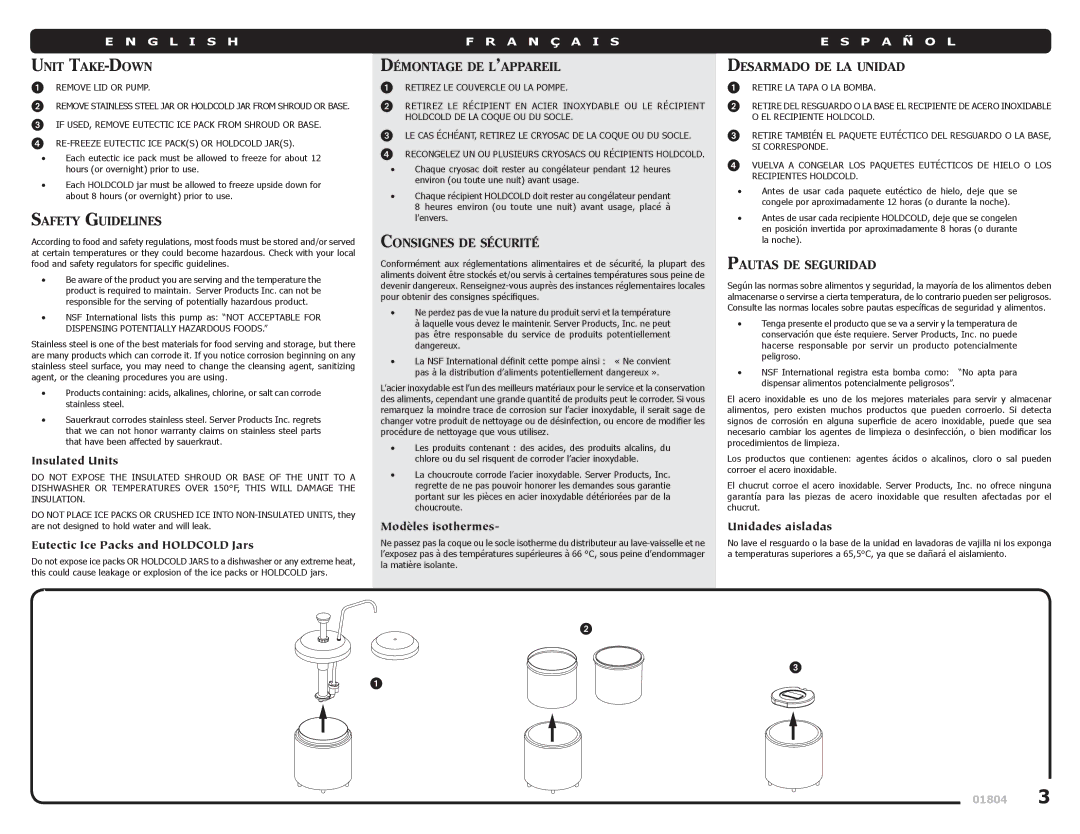 Server Technology Series 93I manual Unit TAKE-DOWN, Safety Guidelines, Démontage DE L’APPAREIL, Consignes DE Sécurité 