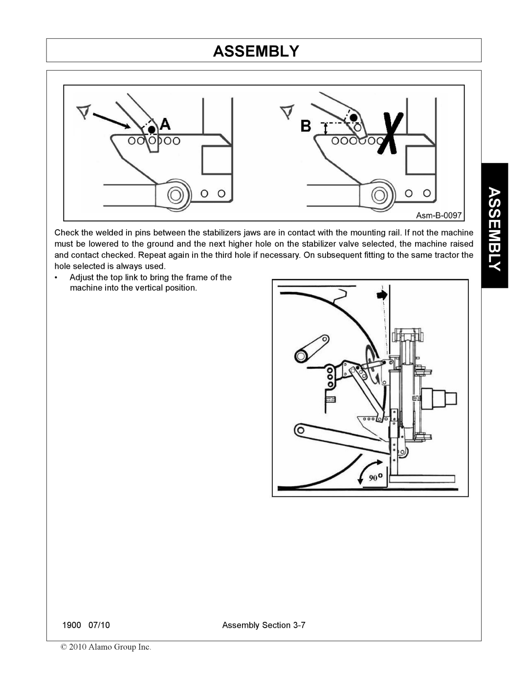 Servis-Rhino 1900 manual Assembly 