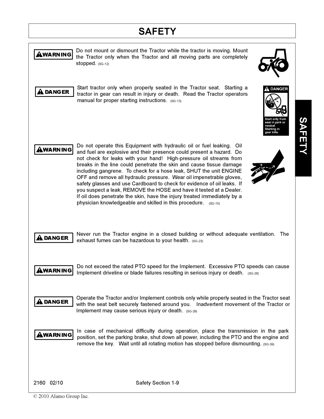 Servis-Rhino 2160 manual Safety 